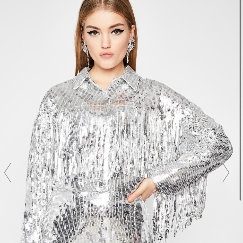 Dolls Kill Silver Sequin Set